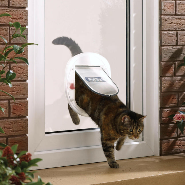 PetSafe Staywell Big Cat & Small Dog Flap Frosted - transparent flap for big cats and small dogs.
