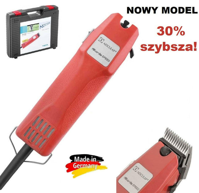 Aesculap Favorita Speed 35W - professional single-speed dog grooming clipper, without blade.