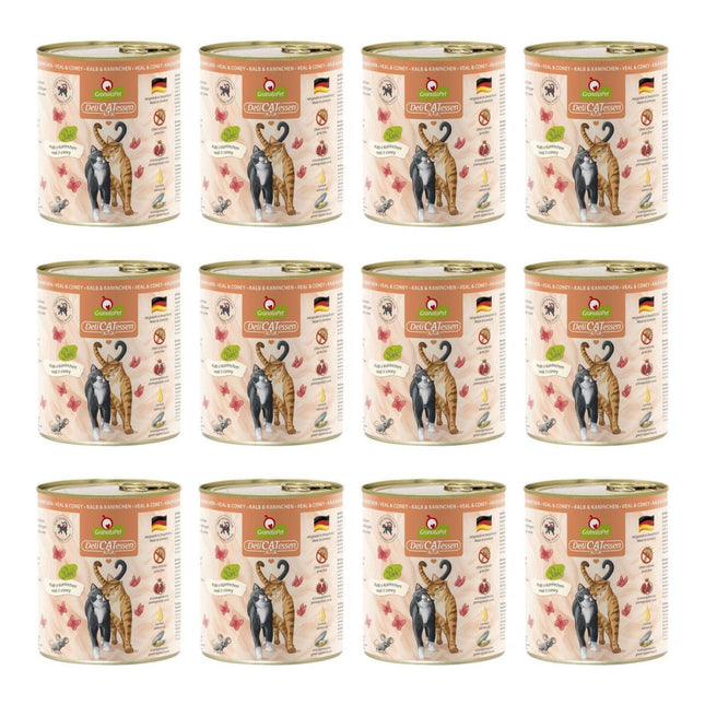 GranataPet DeliCatessen Veal & Coney - grain-free wet food for cats, veal and rabbit