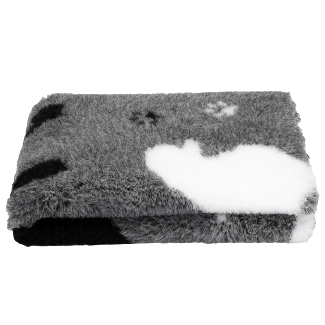 Blovi DryBed VetBed A+ - non-slip pet bed, graphite color in a box.