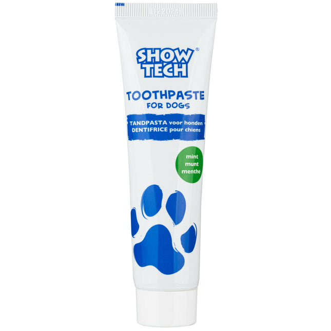 Show Tech Toothpaste 85g - dog toothpaste with fluoride, flavored.