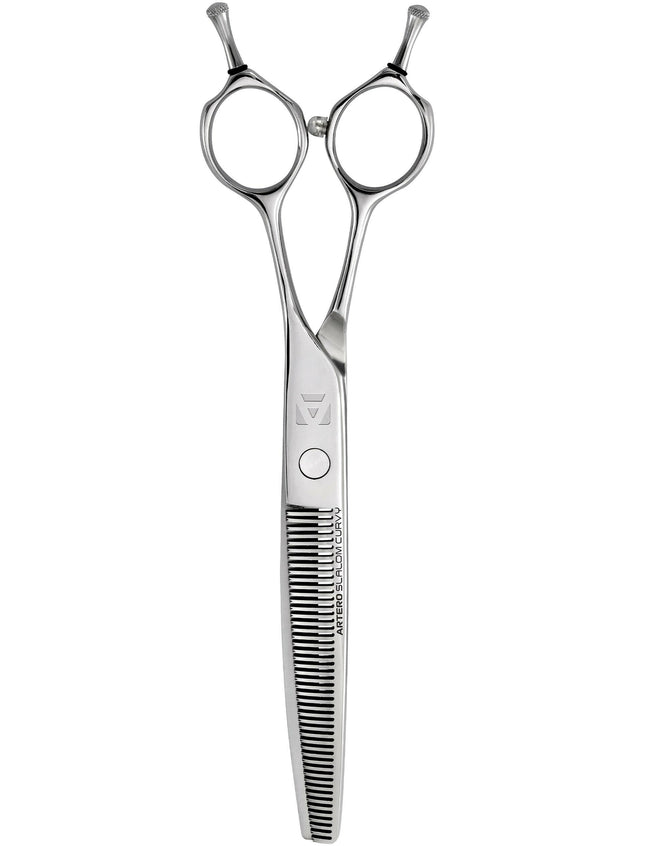 Artero Slalom Curvy Thinner - professional curved thinning shears made of Japanese VG1 steel, 48 teeth.