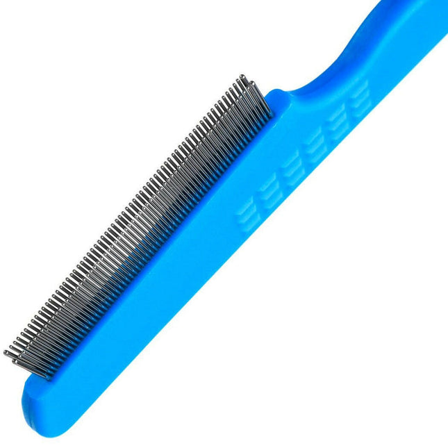 Groom Professional Flea Comb - Double-sided comb for removing fleas and eggs.