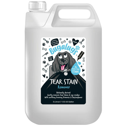 Bugalugs Tear Stain Remover - gentle liquid for removing tear stains from dogs' eyes.