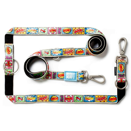 Max & Molly Multi-Leash Comic - adjustable leash for dogs, interesting pattern, 200cm.