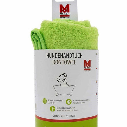 Moser Soft Towel with Cotton and Bamboo Fibers.