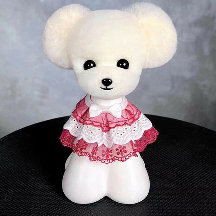 Mr. Jiang Standing Ears Teddy Head Hair - interchangeable fur for Teddy grooming head, with standing ears.