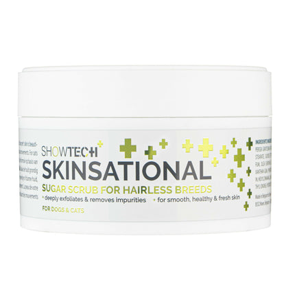Show Tech+ Skinsational Sugar Scrub - deep cleansing and exfoliating sugar scrub for dogs and cats.