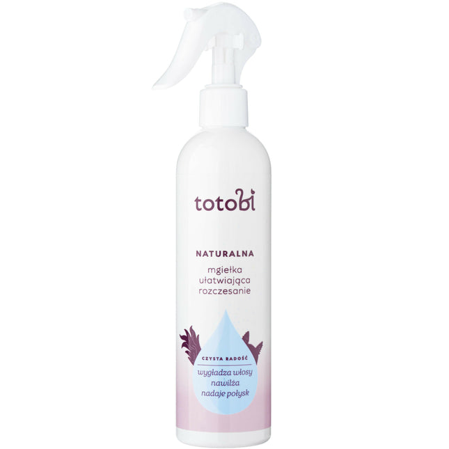 Totobi natural detangling spray for dogs and cats.