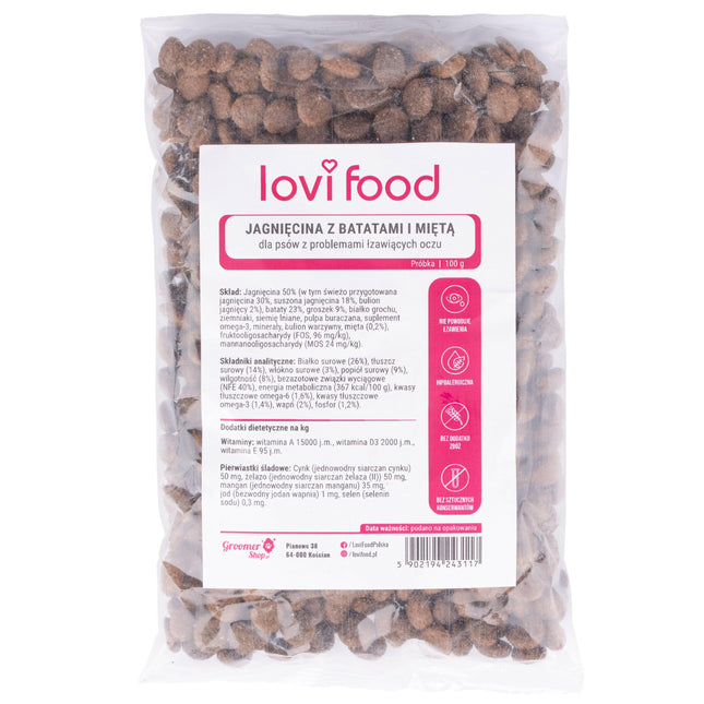 Lovi Food - dog food samples, small breed set.