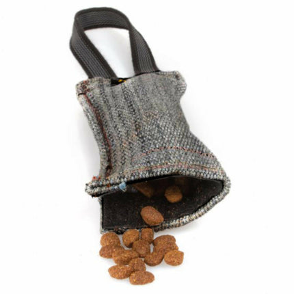 Julius K9 Treat Tug With Hook And Loop Closure - tug toy for dogs with the option to fill with treats.