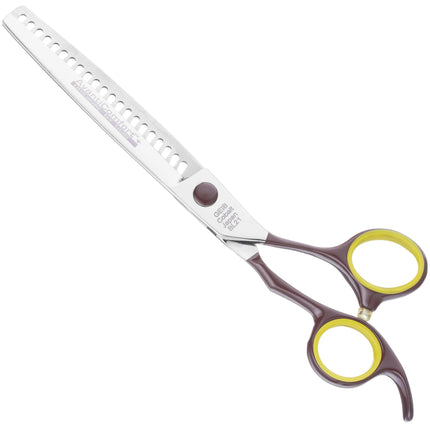 Geib Avanti Comfort Plus Chunker - professional single-sided thinning shears with an ergonomic handle and wide teeth - 21 teeth.