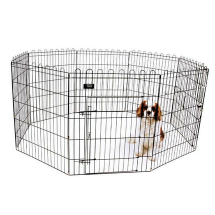 Show Tech X Pen Size 3 - Metal Puppy Pen, Dog Barrier, Height 8 Panels.