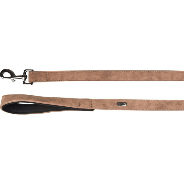 Flamingo Leash Delu - dog leash made of eco-leather, padded handle, 100cm.