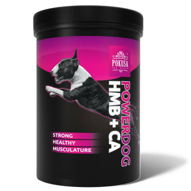 Pokusa PowerDog HMB+CA - supplement supporting muscle mass development in dogs.