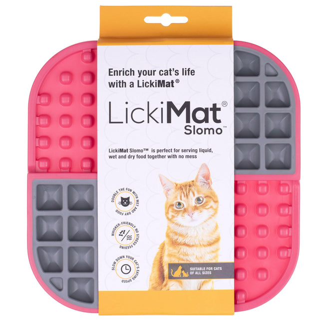 LickiMat Slomo Cat - licking mat for cats.