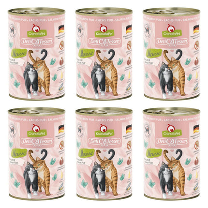 GranataPet DeliCatessen Pur - grain-free wet food for cats, salmon.