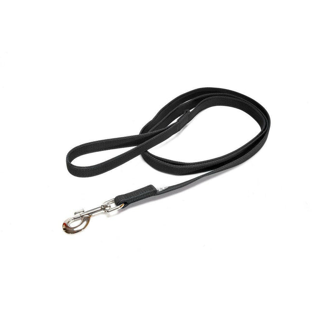 Julius K9 Color & Gray Supergrip Leash With Handle Black - training leash with handle, black, non-slip.