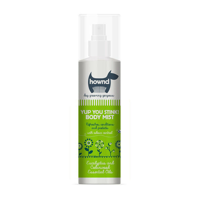 Hownd Yup You Stink! Body Mist - fragrance mist for dogs that eliminates unpleasant odors.