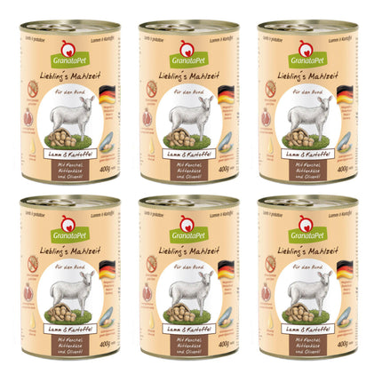 GranataPet Lamb & Potato - grain-free wet dog food, lamb and potatoes.
