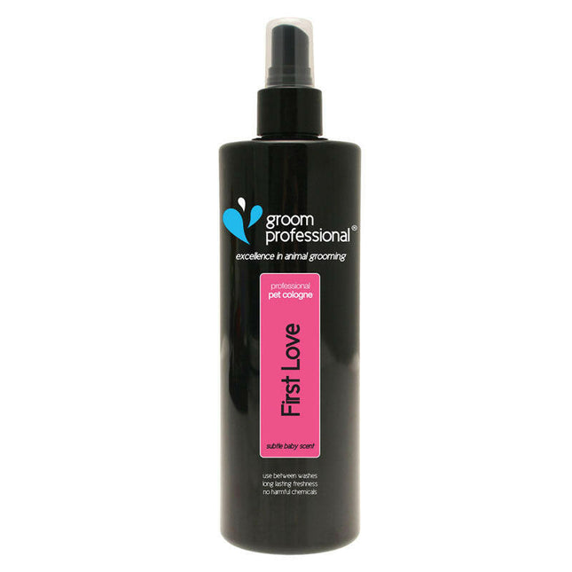 Groom Professional First Love Cologne - scented toilet water for dogs.