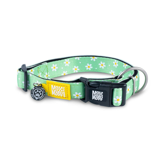 Max&Molly GOTCHA! Smart ID Collar Margarite - smart tag collar for dogs, daisy pattern.