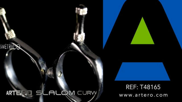 Artero Slalom Curvy Thinner - professional curved thinning shears, single-sided with 46 teeth.