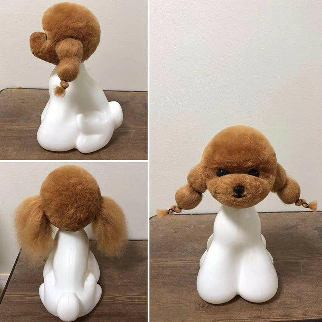 Mr. Jiang Teddy Model Dog Head - Grooming Mannequin Head, Dog Body.