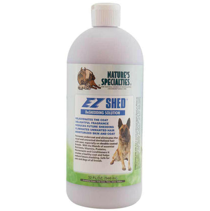Nature's Specialties EZ Shed Conditioner - undercoat removal conditioner for dogs and cats, concentrate 1:24.