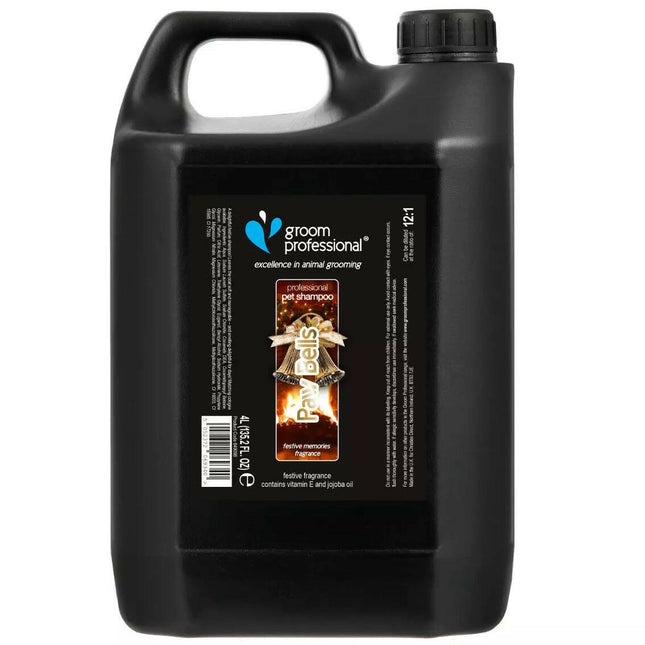 Groom Professional Paw Bells Shampoo - holiday shampoo for dogs and cats, concentrate 1:12.