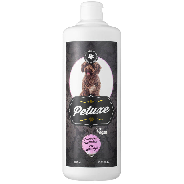 Petuxe Texturizing Conditioner - vegan texturizing conditioner for dogs with curly fur.