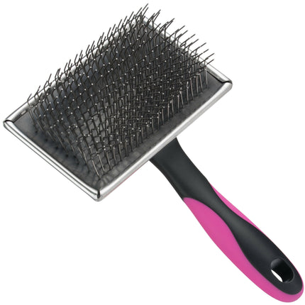 Blovi Extra Hard Russian Terrier Slicker Brush - slicker brush with hard, long pins, inspired by the Russian grooming tool.