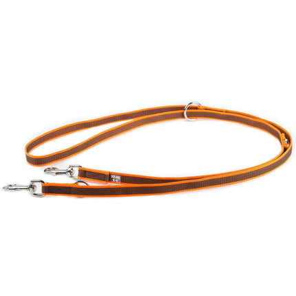 Julius K9 Color & Gray Supergrip Leash - adjustable dog leash, non-slip.