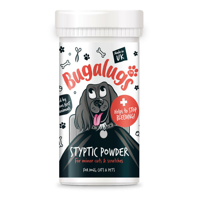 Bugalugs Styptic Powder - bleeding control powder for dogs, cats, and small animals.