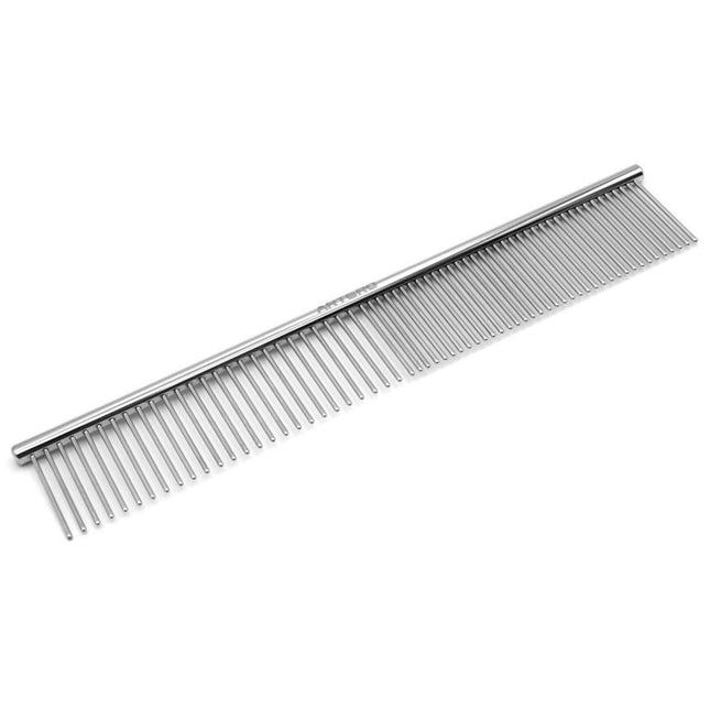 Artero Large Pin Comb - metal comb with a mixed tooth spacing of 50/50, long pins.