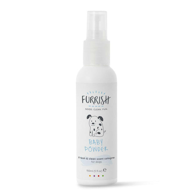 Furrish Baby Powder Cologne - fragrance water for dogs, with the scent of baby powder.