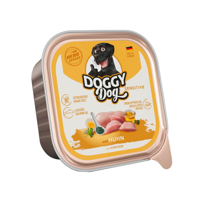 Doggy Dog Chicken Sensitive - grain-free wet dog food with chicken.