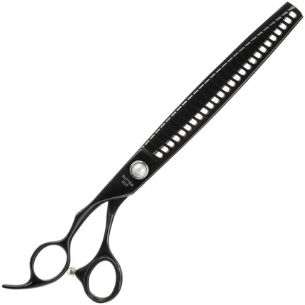 Geib Black Pearl Lefty Chunker 7.5 - 7.5 single-sided thinning shears for left-handed users, 21 teeth.