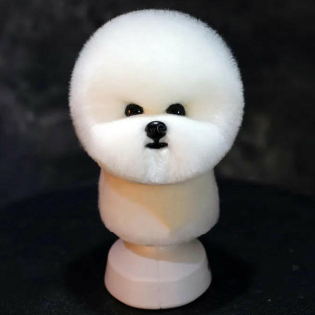 Mr. Jiang Bichon Head Hair - interchangeable fur for Bichon grooming head.