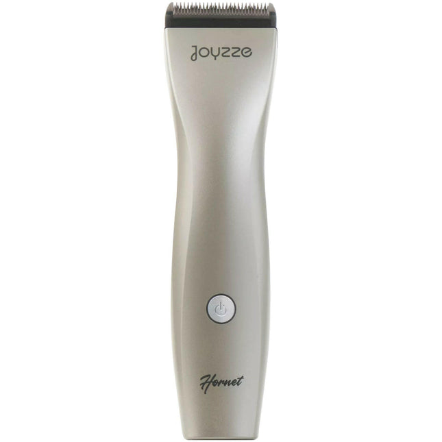 Joyzze Hornet Cordless Clipper - wireless running clipper with adjustable blade and 3 attachments, champagne.