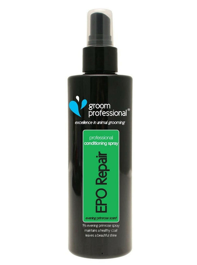 Groom Professional Evening Primrose Oil Shine - multifunctional, therapeutic coat conditioner with evening primrose oil.