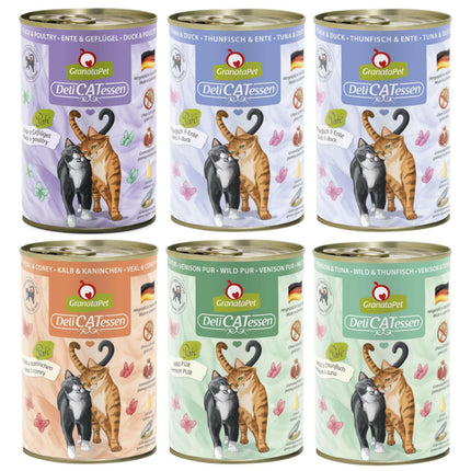 GranataPet DeliCatessen Food Set - Grain-Free Wet Food for Cats, Mix of 5 Flavors.