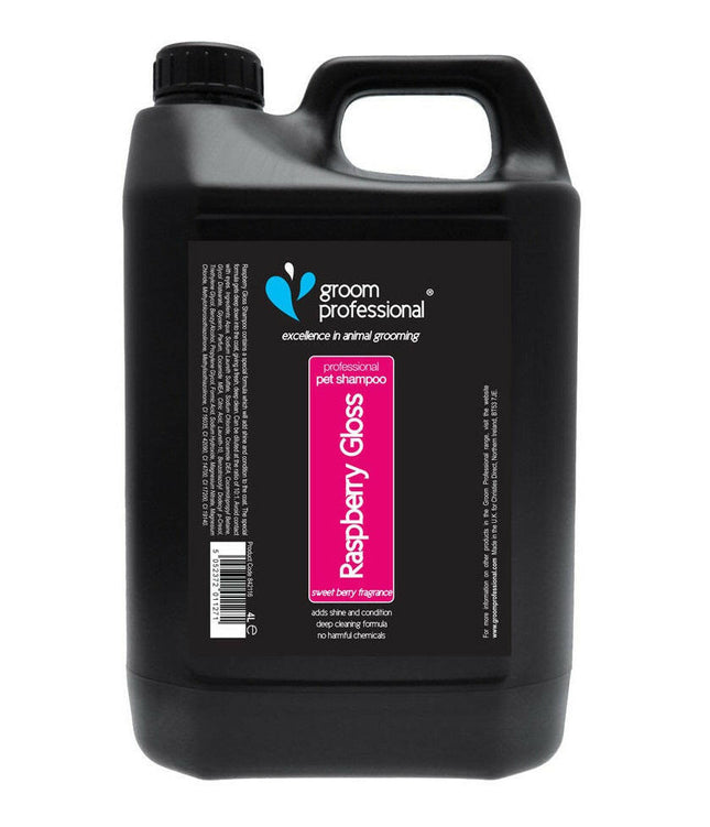 Groom Professional Raspberry Gloss Shampoo - cleansing shampoo for all coat types, concentrate 1:10.