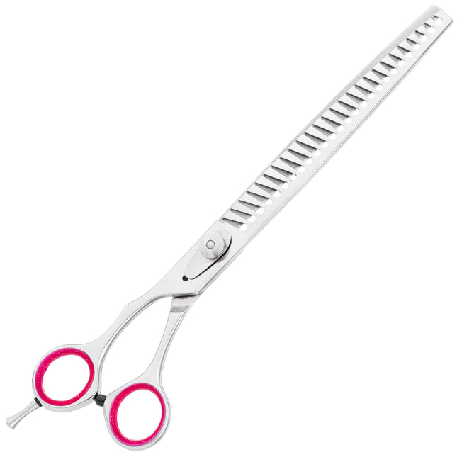 Geib Entree Lefty Chunker - high-quality single-sided thinning shears made of Japanese stainless steel, left-handed - 26 teeth.