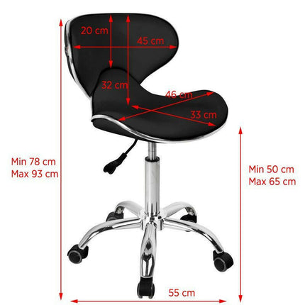 Gabbiano Q 4599 - grooming chair with backrest and height adjustment.