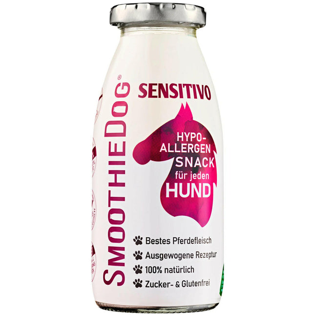 SmoothieDog Sensitivo - smoothie for dogs with food allergies, with horse meat.
