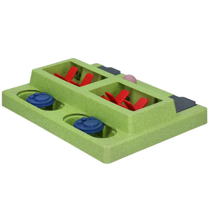 Eat Slow Live Longer Puzzle Squared - dog intelligence toy, square-shaped.