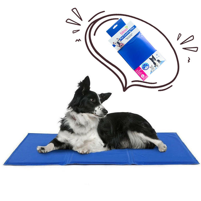 Blovi Pet Cooling Mat Size XL - cooling mat for medium and large animals, navy blue.