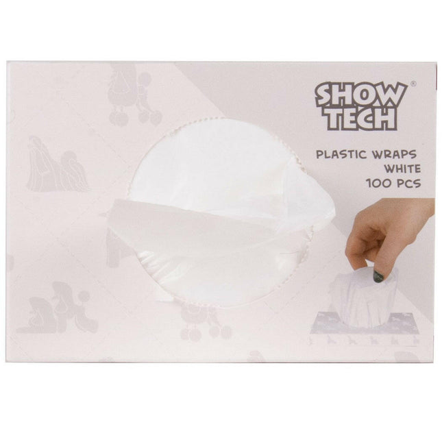 Show Tech Plastic Wraps 100 pcs - reusable foil curlers.