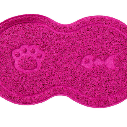 Blovi Non-Slip Pet Bowl Mat - Anti-Slip Mat for Bowls - Pink.